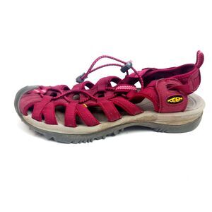 Keen Whisper Size 8 Red Waterproof Fisherman Suede Sandals